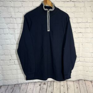 Oda Quarter Zip Jacket Mens L Large Blue New